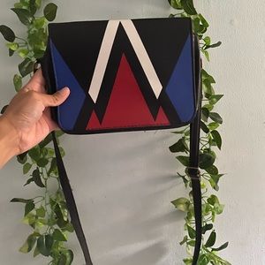 Abstract Crossbody Bag